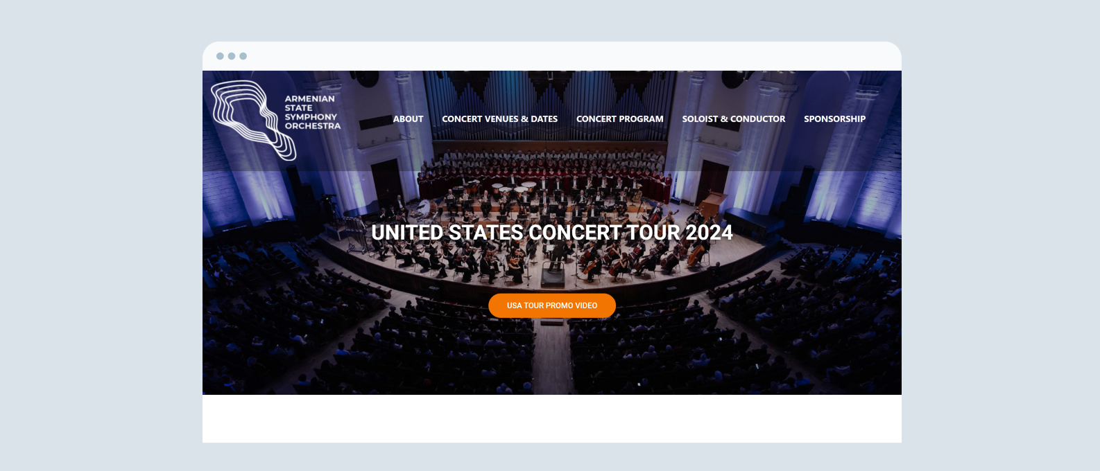 Armenian State Symphony Orchestra: US Concert Tour Website